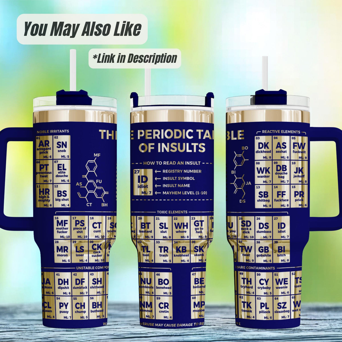 Funny Insulated Tumbler – 40 Oz Stainless Steel Adult Gag Gift
