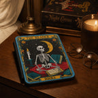 Gothic Kindle Case Skeleton – Tarot Reader Design Book Lover Gift