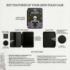Gothic Kindle Paperwhite Case – Skeleton Reader Magnetic Hand Strap