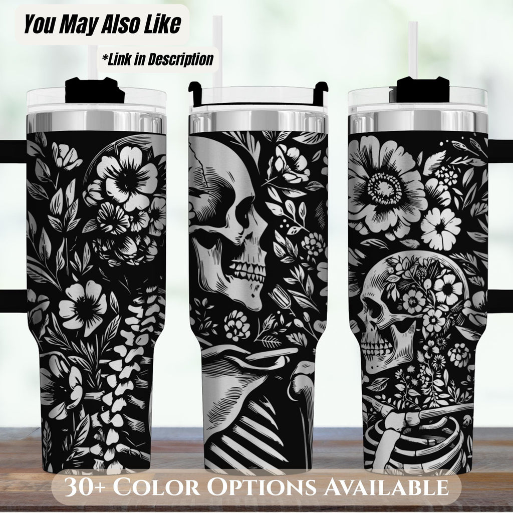 Gothic Kindle Case – Skeleton Art Design Magnetic Closure