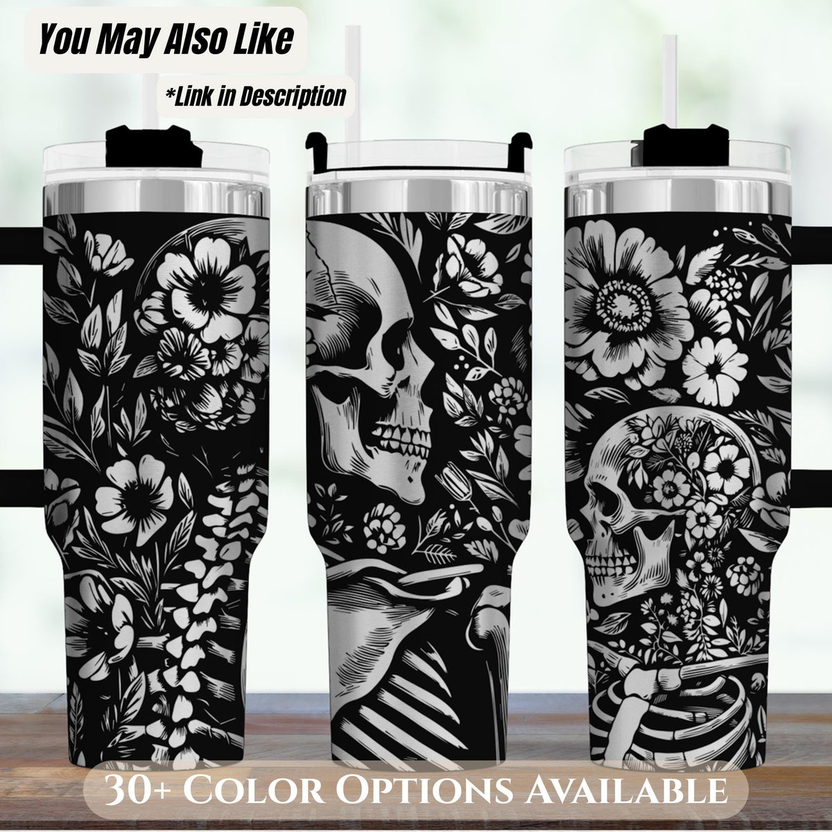 Gothic Kindle Case – Skeleton Art Design Magnetic Closure