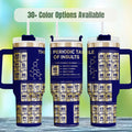 40 Oz Insulated Tumbler Stainless Steel Water Bottle Double Wall Construction Temperature Control Beverage Container Funny Gag Gift Birthday Present Office Coworker Gift Travel Cup Daily Hydration Gym Bottle Outdoor Adventure Drinkware