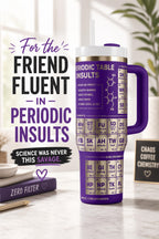 Funny Tumbler Gift – 40oz Insulated Stainless Steel Science Design