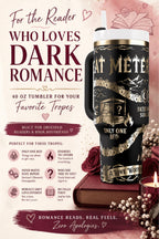 Romance Reader Tumbler – 40oz Insulated Stainless Steel Straw Lid